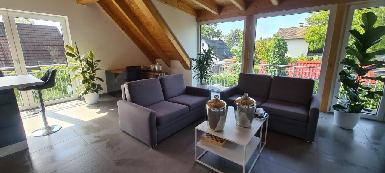 Moderne Ferienunterkunft/Wohnung Burgthann Exteriér fotografie