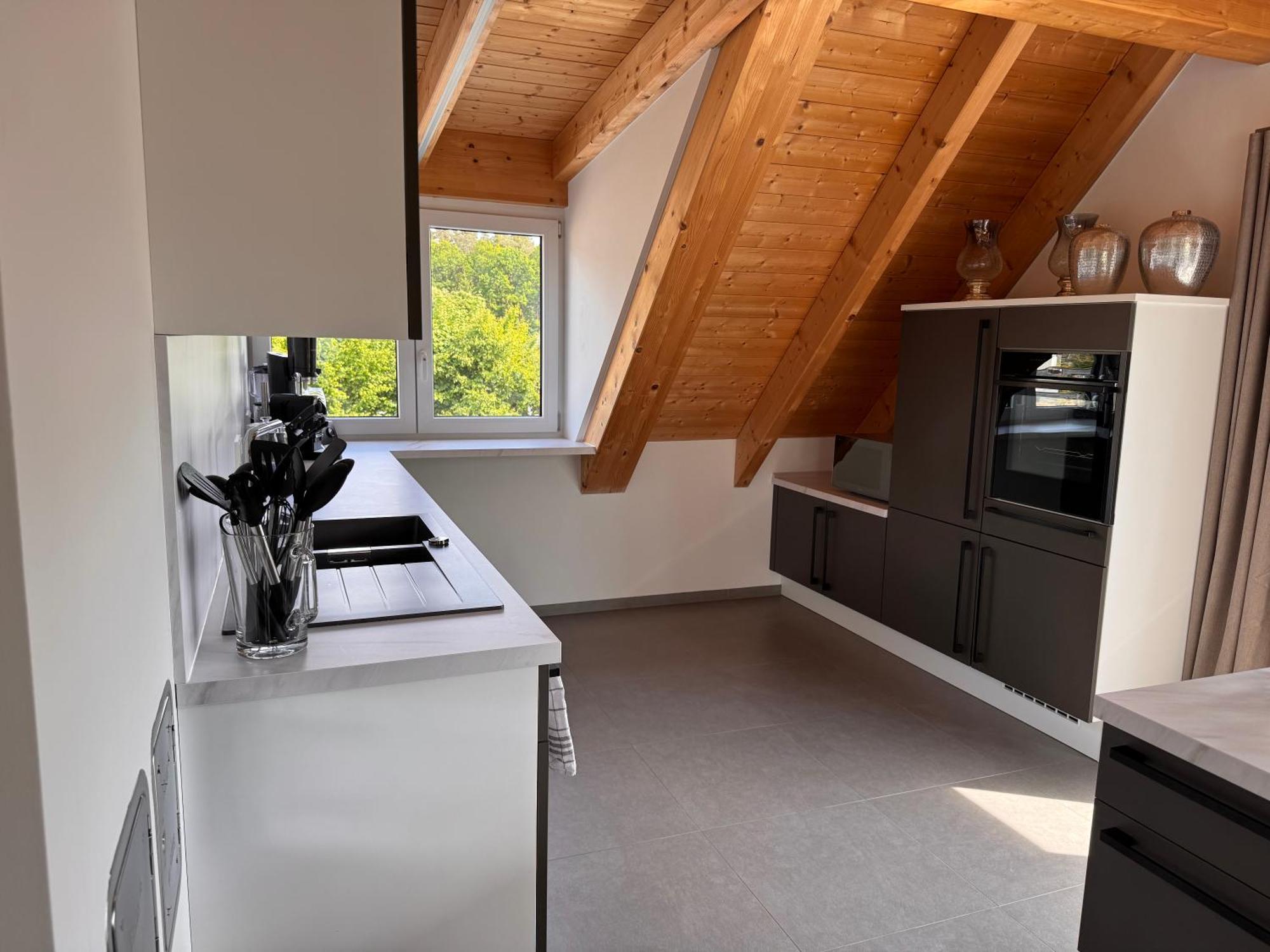 Moderne Ferienunterkunft/Wohnung Burgthann Exteriér fotografie