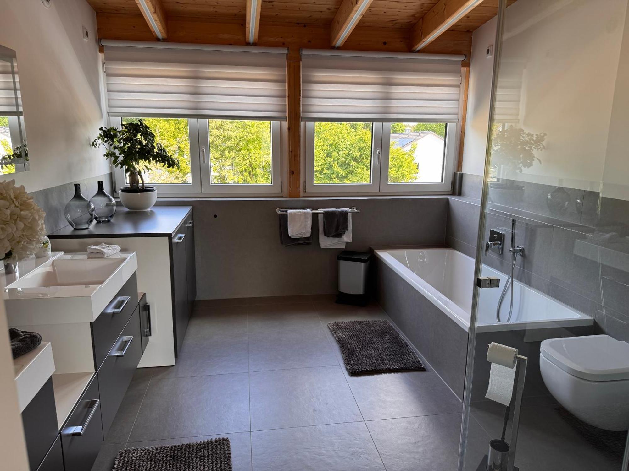 Moderne Ferienunterkunft/Wohnung Burgthann Exteriér fotografie